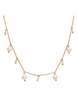 naszyjnik z perłami srebrny pozłacany ze sklepu ANIA KRUK w kategorii Naszyjniki - zdjęcie 165592163