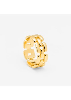 pierścionek pozłacany łańcuch ze sklepu ANIA KRUK w kategorii Pierścionki - zdjęcie 165592423
