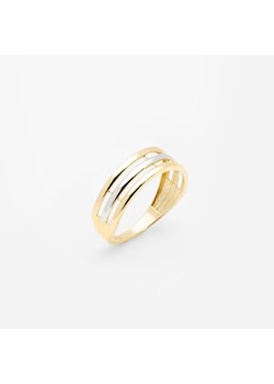 pierścionek potrójny złoty ze sklepu ANIA KRUK w kategorii Pierścionki - zdjęcie 165592430