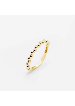 pierścionek z kuleczkami złoty ze sklepu ANIA KRUK w kategorii Pierścionki - zdjęcie 165592431