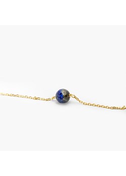 naszyjnik z lapis lazuli srebrny pozłacany ze sklepu ANIA KRUK w kategorii Naszyjniki - zdjęcie 165592571
