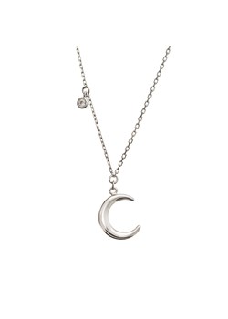 naszyjnik z księżycem z cyrkonią, srebrny ze sklepu ANIA KRUK w kategorii Naszyjniki - zdjęcie 165592612