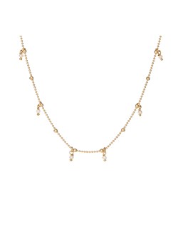 naszyjnik z perłami srebrny pozłacany ze sklepu ANIA KRUK w kategorii Naszyjniki - zdjęcie 165592710
