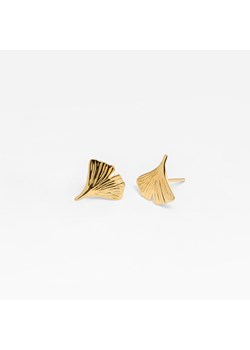 kolczyki liście miłorzębu złote ze sklepu ANIA KRUK w kategorii Kolczyki - zdjęcie 165593050