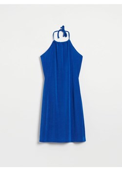 Kobaltowa sukienka mini z wiązaniem na szyi ze sklepu House w kategorii Sukienki - zdjęcie 165593611