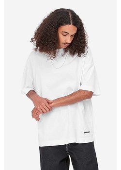 Carhartt WIP t-shirt bawełniany S/S Link Script T-Shirt kolor biały gładki I031373 ze sklepu PRM w kategorii T-shirty męskie - zdjęcie 165598813