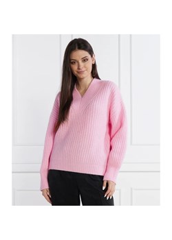 HUGO Wełniany sweter Sesamia | Oversize fit ze sklepu Gomez Fashion Store w kategorii Swetry damskie - zdjęcie 165598922