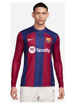 Męska koszulka piłkarska z długim rękawem Nike Dri-FIT FC Barcelona Stadium 2023/24 (wersja domowa) - Niebieski ze sklepu Nike poland w kategorii T-shirty męskie - zdjęcie 165608293