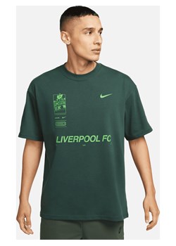 Męski T-shirt piłkarski Nike Max90 Liverpool F.C. - Zieleń ze sklepu Nike poland w kategorii T-shirty męskie - zdjęcie 165608302