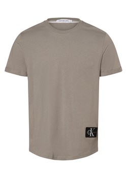 Calvin Klein Jeans T-shirt męski Mężczyźni Bawełna trzcinowy jednolity ze sklepu vangraaf w kategorii T-shirty męskie - zdjęcie 165630884