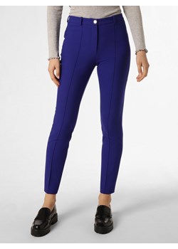 BOSS Spodnie Kobiety Bawełna niebieski jednolity ze sklepu vangraaf w kategorii Spodnie damskie - zdjęcie 165631043