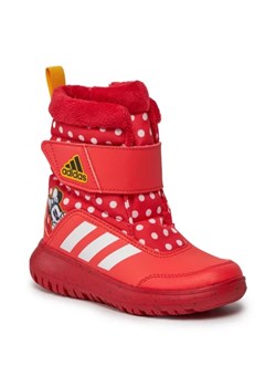 Buty adidas Winterplay Disney Minnie Jr IG7188 czerwone ze sklepu ButyModne.pl w kategorii Buty zimowe dziecięce - zdjęcie 165633742