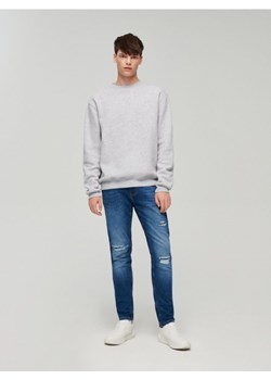 Jeansy slim fit z dziurami niebieskie ze sklepu House w kategorii Jeansy męskie - zdjęcie 165649591