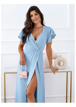 Elegancka sukienka maxi CAROLINE - błękitna ze sklepu magmac.pl w kategorii Sukienki - zdjęcie 165653860