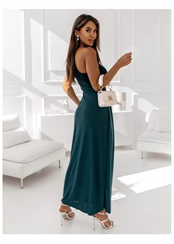 Sukienka maxi na jedno ramię BLANKA - butelkowa zieleń ze sklepu magmac.pl w kategorii Sukienki - zdjęcie 165655022