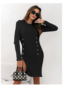Dzianinowa dopasowana sukienka NOLA - czarna ze sklepu magmac.pl w kategorii Sukienki - zdjęcie 165657533