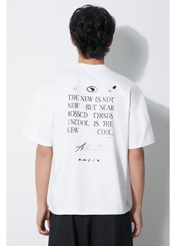 Ader Error t-shirt Tatom Logo męski kolor biały z nadrukiem BMADFWTS0103 ze sklepu PRM w kategorii T-shirty męskie - zdjęcie 165669621
