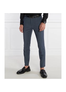 HUGO Spodnie chino Hesten232X | Slim Fit | z dodatkiem wełny ze sklepu Gomez Fashion Store w kategorii Spodnie męskie - zdjęcie 165670882