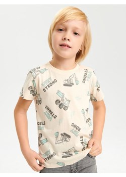Sinsay - Koszulki 2 pack - kremowy ze sklepu Sinsay w kategorii T-shirty chłopięce - zdjęcie 165674101