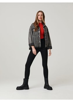 Sinsay - Jegginsy skinny high waist - czarny ze sklepu Sinsay w kategorii Jeansy damskie - zdjęcie 165674144