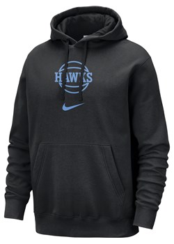 Męska bluza z kapturem Nike NBA Atlanta Hawks Club Fleece City Edition - Czerń ze sklepu Nike poland w kategorii Bluzy męskie - zdjęcie 165677484
