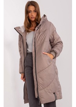 Puchowy płaszcz damski jasnobrązowy D50045X44526A2, Kolor jasnobrązowy, Rozmiar M, Merribel ze sklepu Primodo w kategorii Płaszcze damskie - zdjęcie 165678851