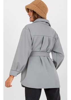 Płaszcz damski szary EM-PL-2939-1.59P, Kolor szary, Rozmiar one size, City donna ze sklepu Primodo w kategorii Płaszcze damskie - zdjęcie 165678860
