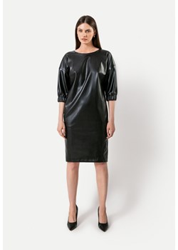 Czarna sukienka z eko skóry ze sklepu Molton w kategorii Sukienki - zdjęcie 165687130