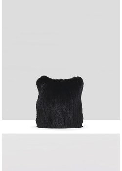 Czarna czapka z norki ze sklepu Molton w kategorii Czapki zimowe damskie - zdjęcie 165687203