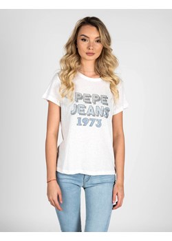 Pepe Jeans T-Shirt "Bibiana" | PL504817 | Bibiana | Kobieta | Biały ze sklepu ubierzsie.com w kategorii Bluzki damskie - zdjęcie 165695691