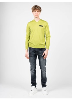 Plein Sport Sweter "Merino" | MVPS90232 | Mężczyzna | Zielony ze sklepu ubierzsie.com w kategorii Swetry męskie - zdjęcie 165696842