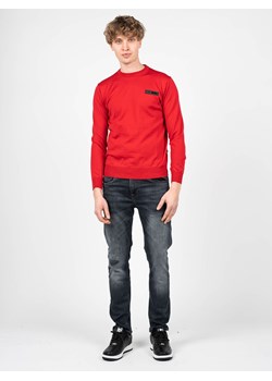 Plein Sport Sweter "Merino" | MPPS90152 | Mężczyzna | Czerwony ze sklepu ubierzsie.com w kategorii Swetry męskie - zdjęcie 165697121