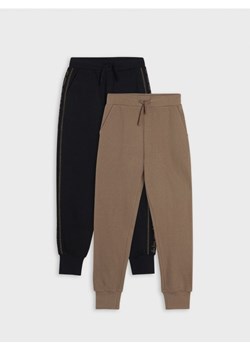 Sinsay - Spodnie dresowe jogger 2 pack - brązowy ze sklepu Sinsay w kategorii Spodnie chłopięce - zdjęcie 165704180