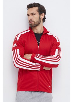 adidas Performance bluza treningowa kolor czerwony z aplikacją ze sklepu ANSWEAR.com w kategorii Bluzy męskie - zdjęcie 165706594
