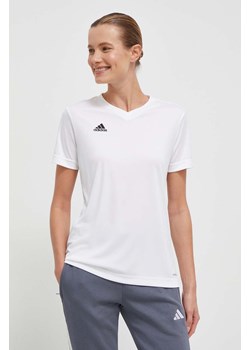 adidas Performance t-shirt treningowy Entrada 22 kolor biały HC5074 ze sklepu ANSWEAR.com w kategorii Bluzki damskie - zdjęcie 165706862