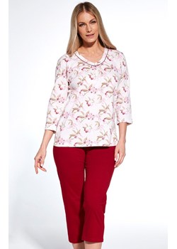 Bawełniana piżama damska 481/360 Adele, Kolor czerwono-różowy, Rozmiar XXL, Cornette ze sklepu Intymna w kategorii Piżamy damskie - zdjęcie 165707003