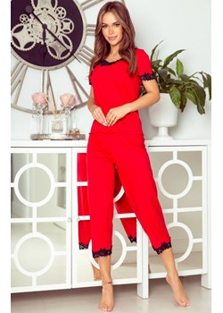 Piżama damska czerwona Aster, Kolor czerwono-czarny, Rozmiar S, Eldar ze sklepu Intymna w kategorii Piżamy damskie - zdjęcie 165707053