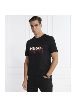 HUGO T-shirt Dulive_U241 | Regular Fit ze sklepu Gomez Fashion Store w kategorii T-shirty męskie - zdjęcie 165714350
