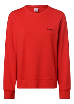 Calvin Klein Damska koszulka od piżamy Kobiety Bawełna czerwony jednolity ze sklepu vangraaf w kategorii Piżamy damskie - zdjęcie 165716832