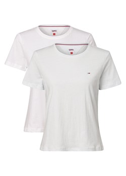Tommy Jeans T-shirty pakowane po 2 szt. Kobiety Bawełna biały jednolity ze sklepu vangraaf w kategorii Bluzki damskie - zdjęcie 165717061