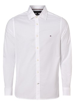Tommy Hilfiger Koszula męska Mężczyźni Slim Fit Bawełna biały jednolity ze sklepu vangraaf w kategorii Koszule męskie - zdjęcie 165717072