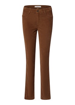 BRAX Spodnie Kobiety Bawełna nugatowy jednolity ze sklepu vangraaf w kategorii Spodnie damskie - zdjęcie 165717181