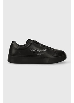 Karl Lagerfeld sneakersy skórzane MAXI KUP kolor czarny KL52223 ze sklepu ANSWEAR.com w kategorii Trampki męskie - zdjęcie 165731261