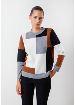 Sweter w geometryczne wzory ze sklepu Molton w kategorii Swetry damskie - zdjęcie 165736510