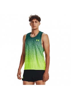 Męski top do biegania Under Armour UA RUSH™ Run Singlet - zielony ze sklepu Sportstylestory.com w kategorii T-shirty męskie - zdjęcie 165739570