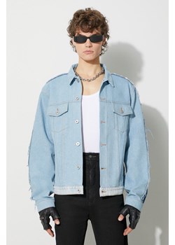 Heron Preston kurtka jeansowa Washed Insideout Reg Jkt męska kolor niebieski przejściowa HMYE013F23DEN0014500 ze sklepu PRM w kategorii Kurtki męskie - zdjęcie 165739654