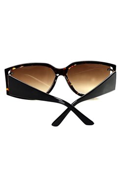 Luksusowe okulary przeciwsłoneczne MAZZINI GEOMETRIC brązowe ze sklepu Verostilo w kategorii Okulary przeciwsłoneczne damskie - zdjęcie 165744393