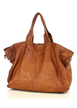 Marco Mazzini Torebka designerska shopper bag vera pelle skóra brąz karmel ze sklepu Verostilo w kategorii Torby Shopper bag - zdjęcie 165747872