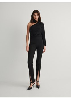 Reserved - Spodnie z rozciętymi nogawkami - czarny ze sklepu Reserved w kategorii Spodnie damskie - zdjęcie 165752323