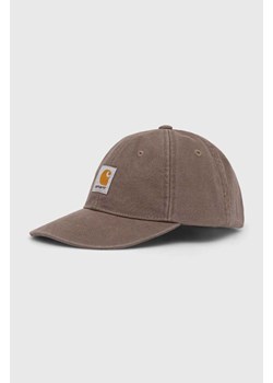 Carhartt WIP czapka z daszkiem bawełniana Dune Cap kolor brązowy z aplikacją I032198.1NIXX ze sklepu PRM w kategorii Czapki z daszkiem damskie - zdjęcie 165753811